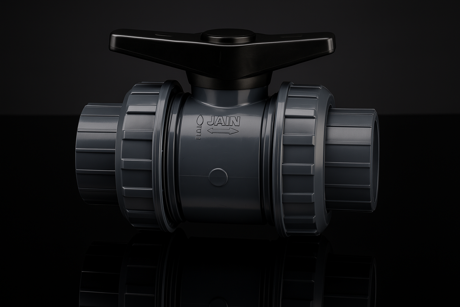 Jain Irrigation PVC Ball Valve – Double Union