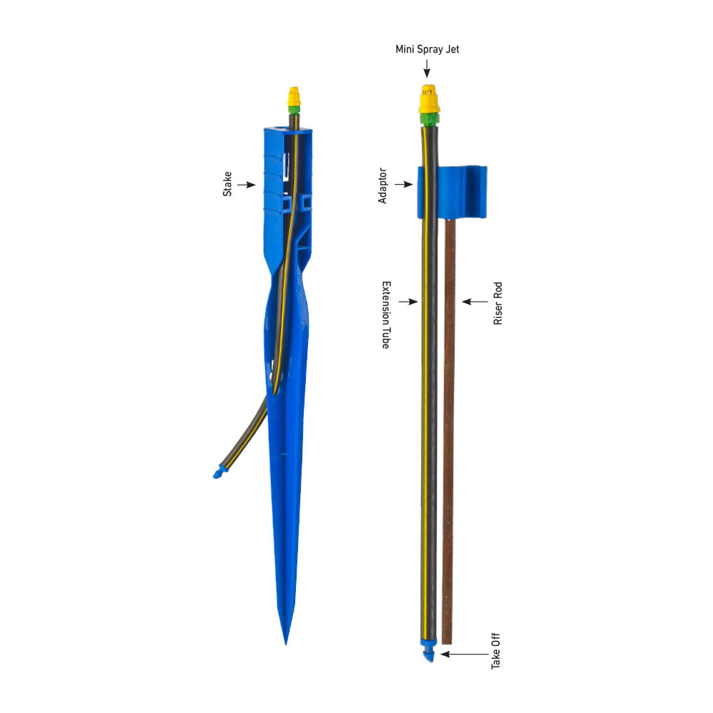 Jain Irrigation Mini Spray Jet™ With Assembly  (Pack of 100)