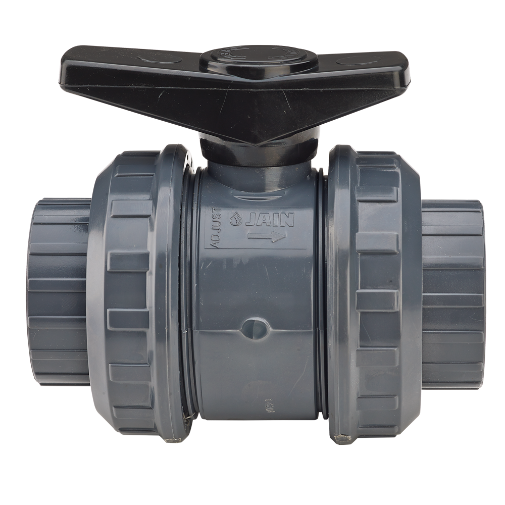 Jain Irrigation PVC Ball Valve – Double Union